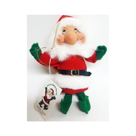 Vintage 1992 Santas Best The Santakins Bendable Poseable Santa Gnome Ornament - Picture 1 of 1